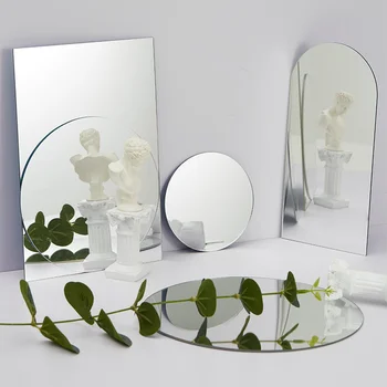 Akryl zrkadlo rada kozmetiky fotografie pozadí narodeninovej party dekorácie, ozdoby fotografie studio rekvizity foto rekvizity