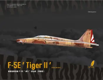 Sen Model model DM720013 mierke 1/72 F-5E 'Tiger ll' (Skoro verzia) model auta