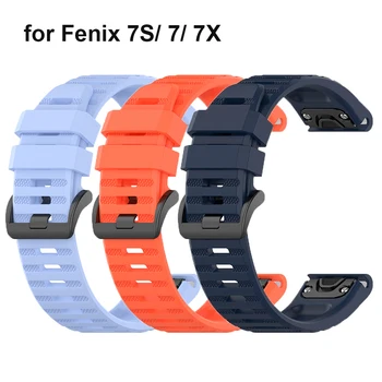 Sledujte Pásmo pre TACTIX 7 Watchband Silikónové Popruh pre Garmin Fenix 7X /Fenix 5X Plus /Fenix 6X Pro Náramok Predchodcu 945 935