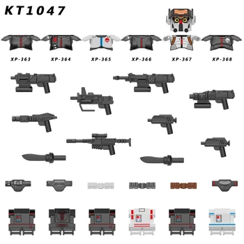 KT1047 Film Série Znaky Akcie Obrázok Model Prilby Zbraň Stavebné Bloky Tvorivú MOC Tehly Hračky Pre Deti Darček