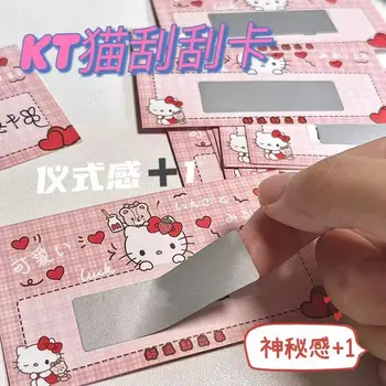 Sanrio HelloKitty Komiksu, Anime, Jahoda Mini Scratch Card Domáce Kawaii DIY Stieracie Karty Narodeniny Pár Hra Odmeny