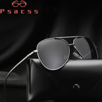 Psacss Pilot, slnečné Okuliare Polaroid Muži Ženy Hliníka, Horčíka Rám Značky Dizajnér Klasické Slnečné Okuliare Pre Jazdu v Tieni UV400