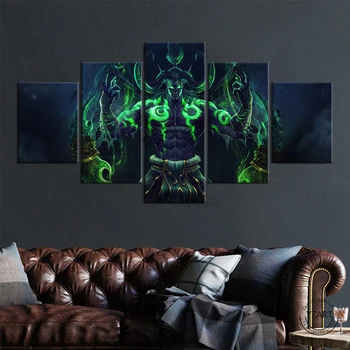 Illidan Stormrage World of Warcraft Hra Plagát Kreslenie, Umenie HD Plátne, Obrazy na Stenu Umenie pre Domova-bez rámu