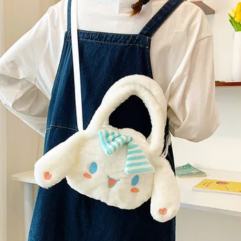 Hello Kitty Mince Kabelku Plyšové Taška cez Rameno Japonský kabelky Roztomilý Škorica Tašky pre Ženy Sanrio Crossbody Taška Kawaii Tašky