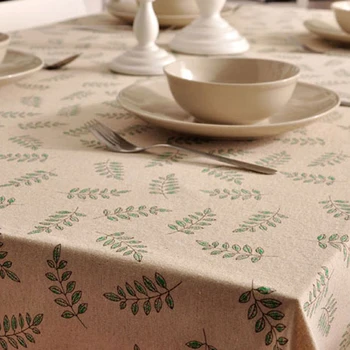 Kvality zelená, olivový list vzor bavlna&Bielizeň obrus pastoračnej čipky Juhovýchodnej Ázii jednoduchý domov dekoratívne tabuľka zahŕňa námestie