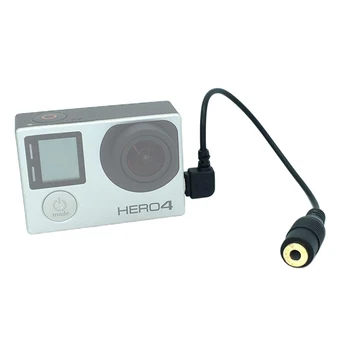 3,5 mm Mini USB Mikrofón Externý Mikrofón Audio Adapte Kábel na Prenos údajov kábel Na GoPro Hero4 Hero3+ Go Pro Akčné Kamery Príslušenstvo