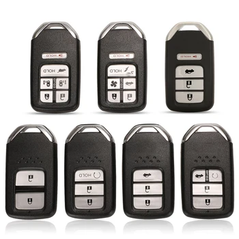 jingyuqin 2/3/4/6 Tlačidlá Diaľkového Smart Key púzdro Fob Pre Honda City Jazz XRV Venzel HRV S Uncut Výmenu Kotúča