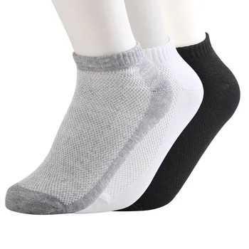 10 Párov/veľa Lete Mužov Ponožky Bavlna Bežné Antibakteriálne Priedušný Oka tenké časti farbou Mužov ponožky Mužskej Nové Krátke Ponožky