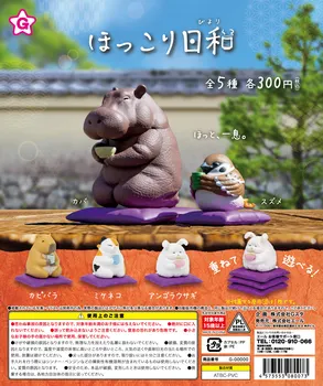 Japonsko Kričať Gashapon Kapsule Hračka Pitia Čaju Zvieratá Deň A Dekorácie Dekorácie Modelu Malý Obrázok