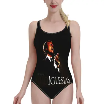 Julio José Iglesias Sexy Tlač Plavky Ženy Jednodielne Plavky Žena Celé Plavky Na Kúpanie Oblek Plávať Nosenie Julio José Iglesias