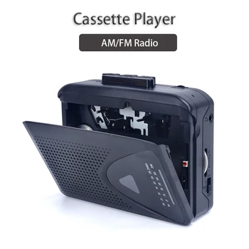 Páska Prehrávač Prenosný FM rádia am fm Multi-function Kazetový Prehrávač na usb Walkman Zvuk Hudobný Prehrávač s 3,5 mm Jack pre Slúchadlá