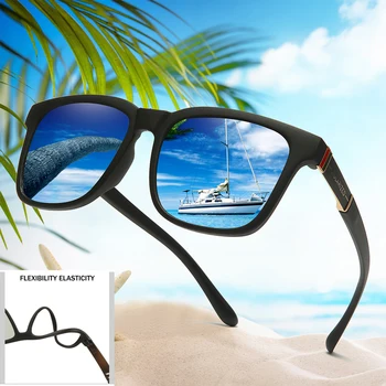 2020 slnečné Okuliare Polaroid Tr90 Námestie Flexibilné Jazdy Gumy Slnečné Okuliare Slávnej Značky UV400 Mužov Polarizované Sunglases pre Ženy