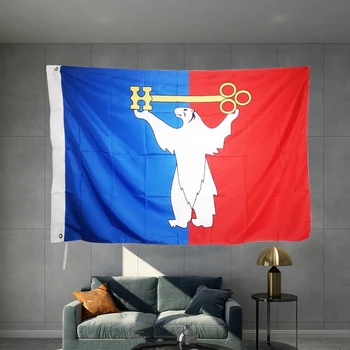 Vlajka Norilsk ruskom Meste 3X5FT 150X90CM Rusko Banner Grafické Potlačené Vlajka Polyester Hriadeľ Kryt Mosadz osadené priechodkami